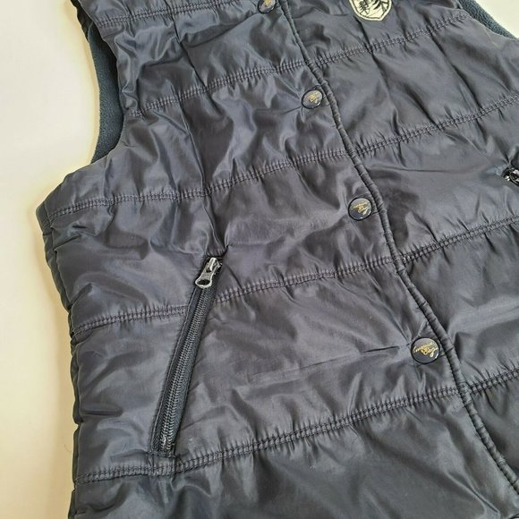 American Eagle Outfitters AEO Women’s M Dark Navy Blue Fleece Lined Puffer Vest - Picture 3 of 9